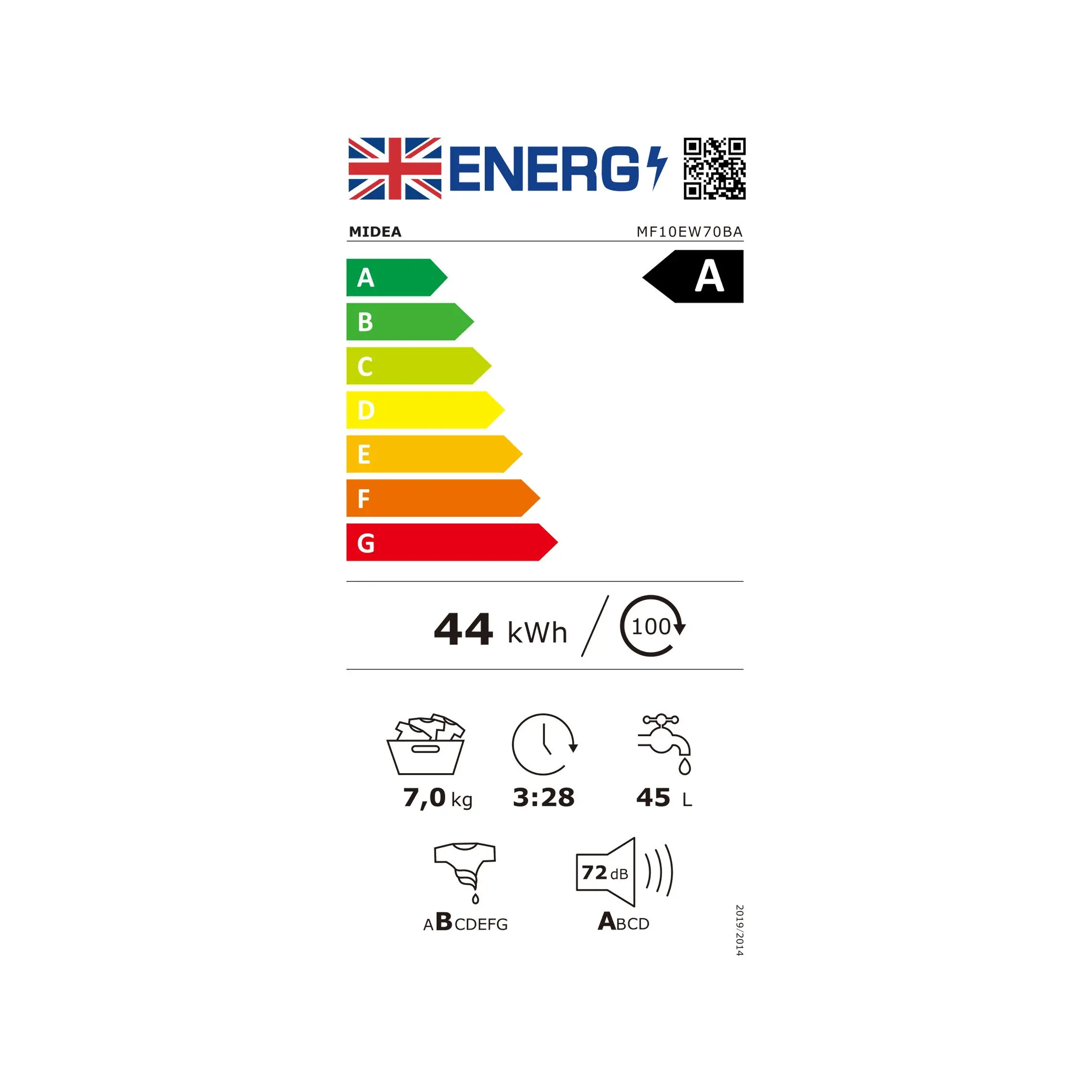 MF10EW70BA - Etiqueta energética