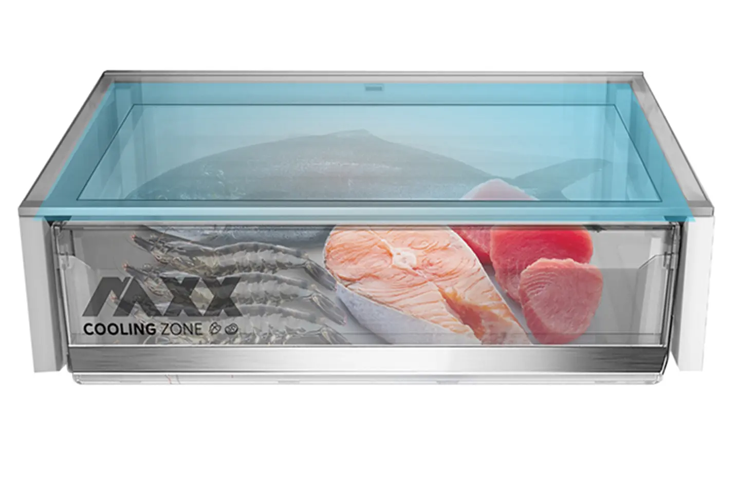 Zona de enfriamientoUn lugar más fresco para carnes y pescados.