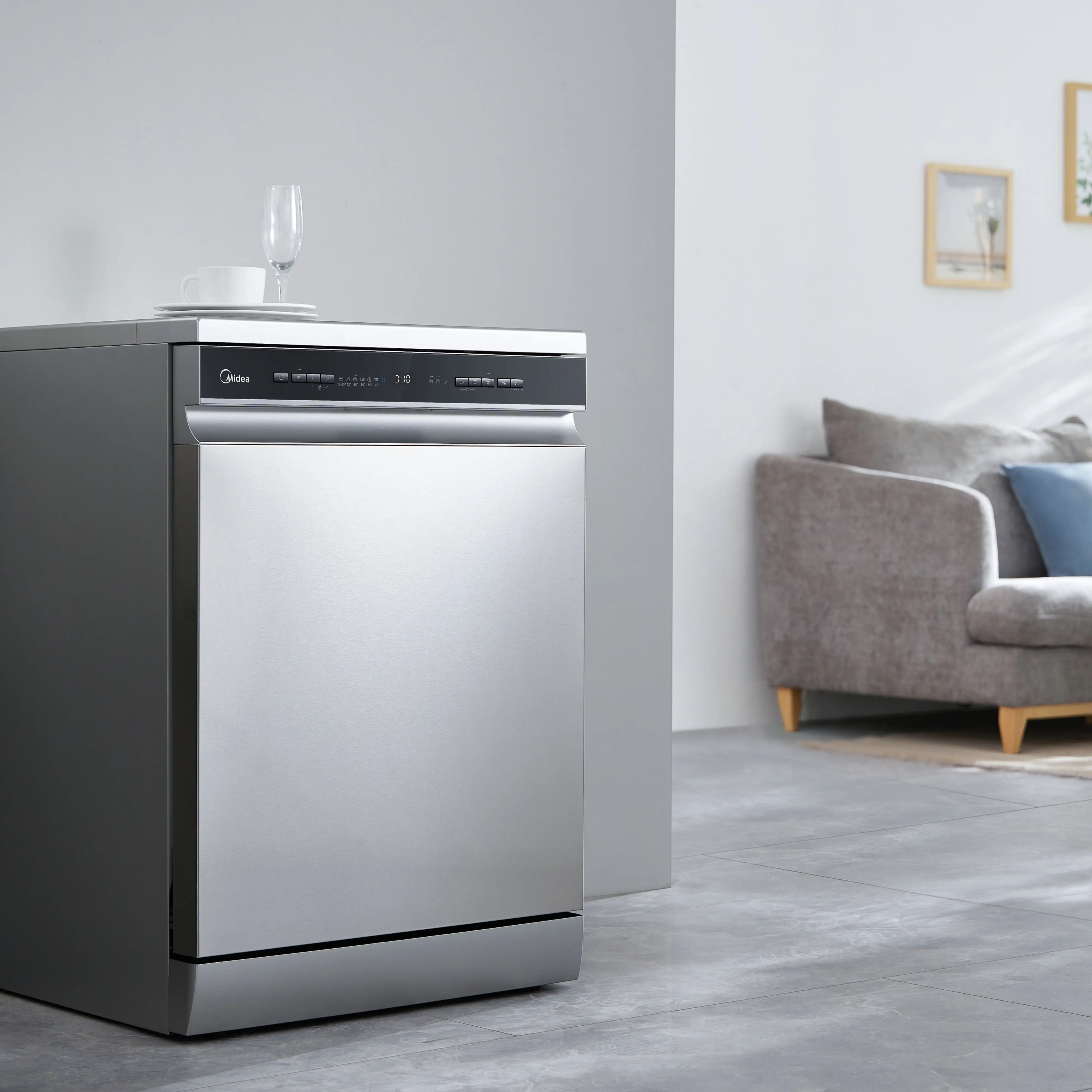 Midea-WQP12-W7633D中端独立式60机-侧面外观-独立放-2-